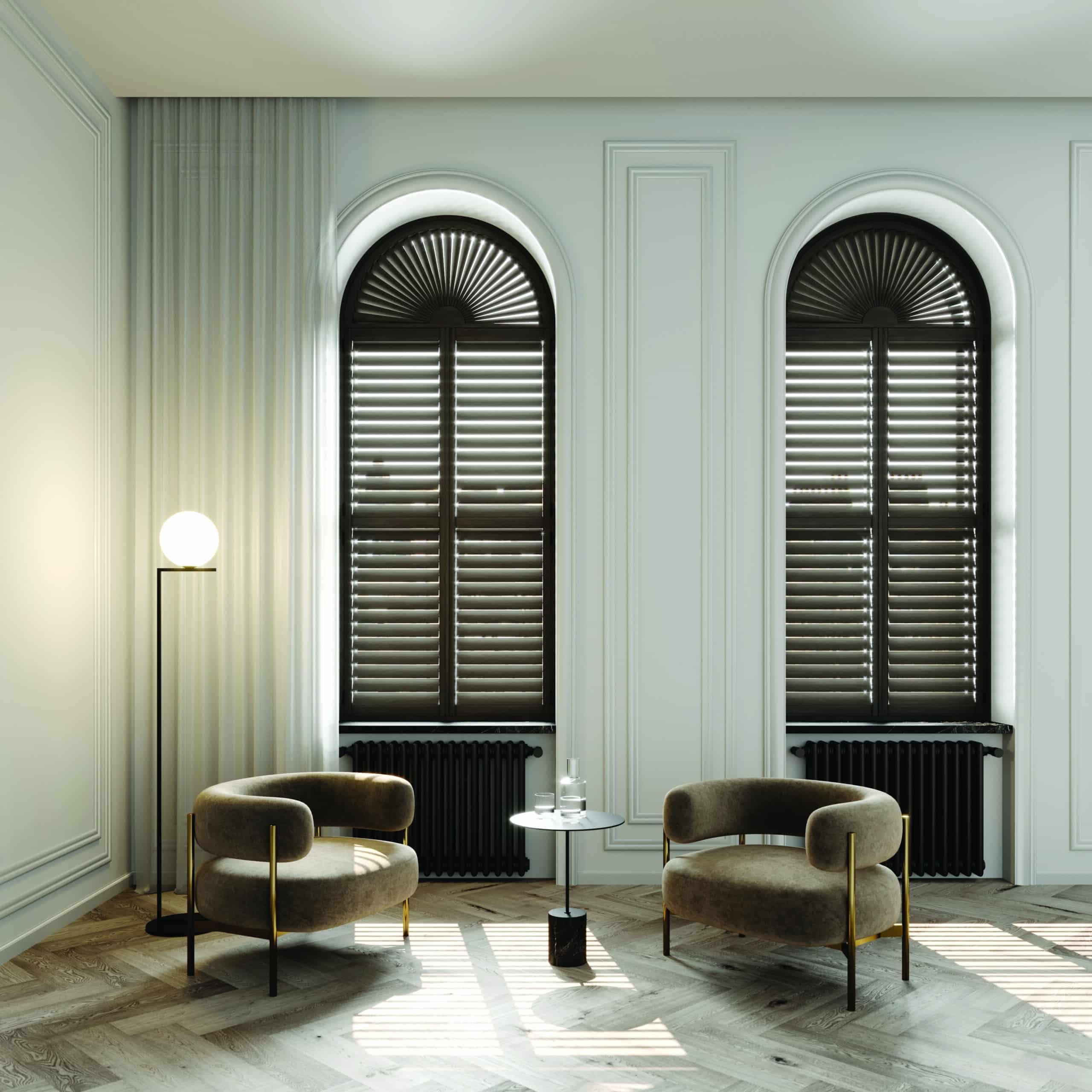 Madison Urban 63mm American Walnut1 Blinds, Shutters & Awnings Warwickshire - Shady Blinds & Shutters Nuneaton